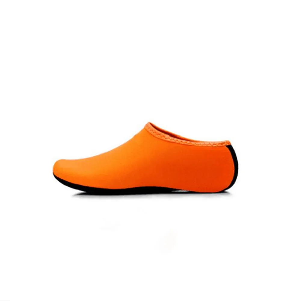 Fashion Barefoot Water Skin Shoes Anti-skid Socks Beach for Swim Surf Yoga Exercise Fluorescent yellow_S 36-37