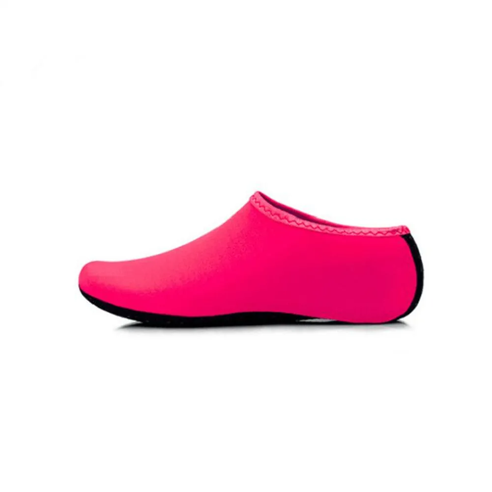 Fashion Barefoot Water Skin Shoes Anti-skid Socks Beach for Swim Surf Yoga Exercise Fluorescent yellow_S 36-37
