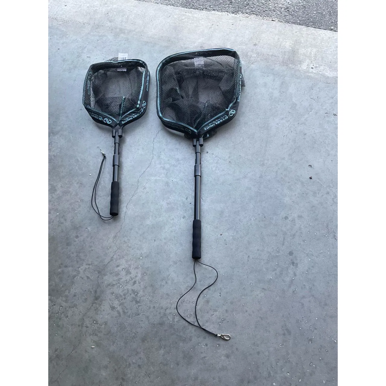 Floating Foldable Landing Net-16"x20",20" deep, 19-31" Telescope Handle, JF-32FL-Float