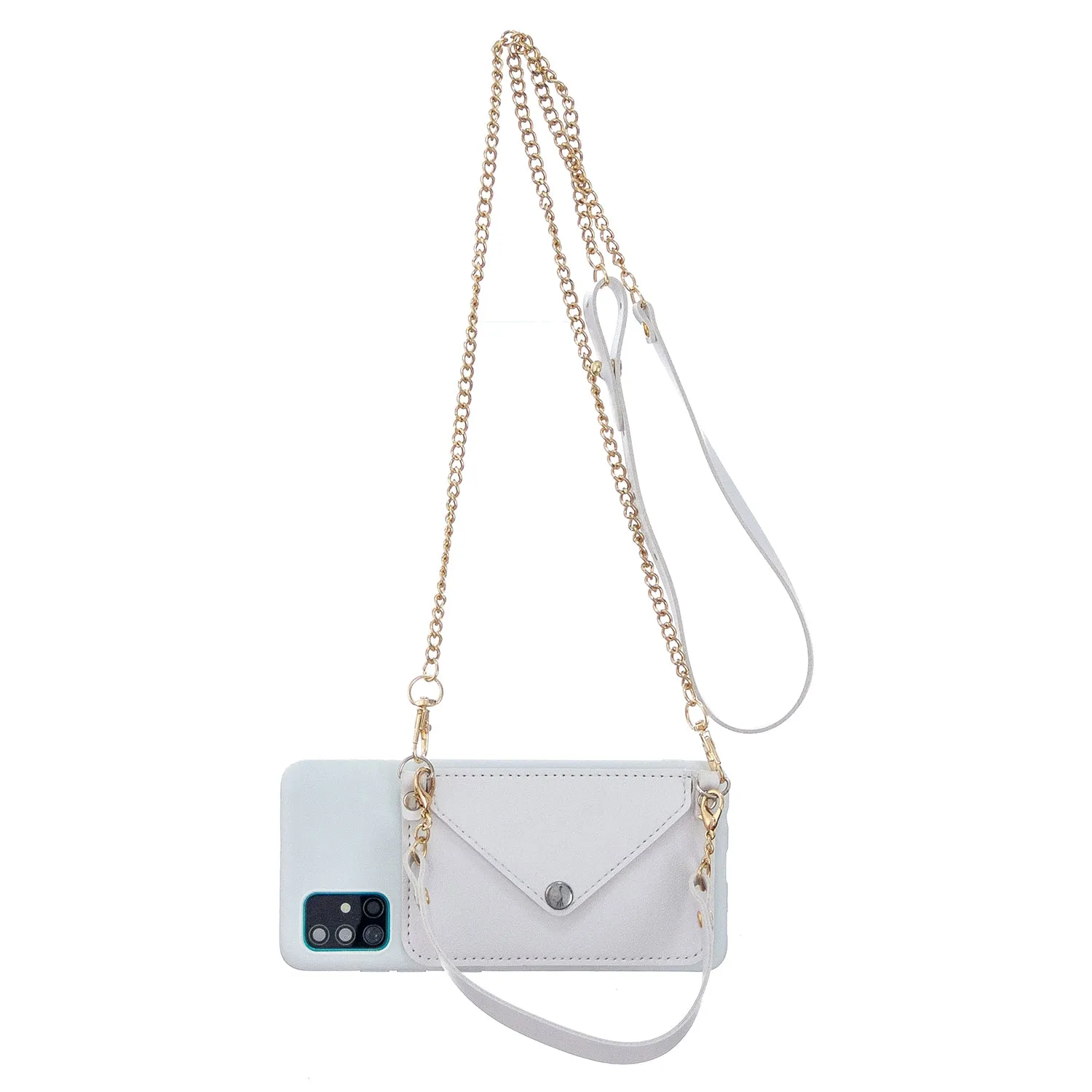 For HUAWEI P40/P40 Lite/P40 Pro Mobile Phone Cover with Pu Leather Card Holder   Hand Rope   Straddle Rope green