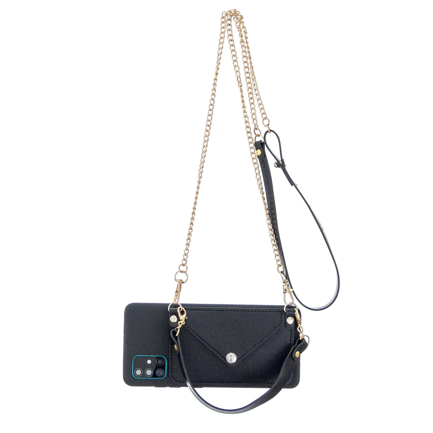 For HUAWEI P40/P40 Lite/P40 Pro Mobile Phone Cover with Pu Leather Card Holder   Hand Rope   Straddle Rope green