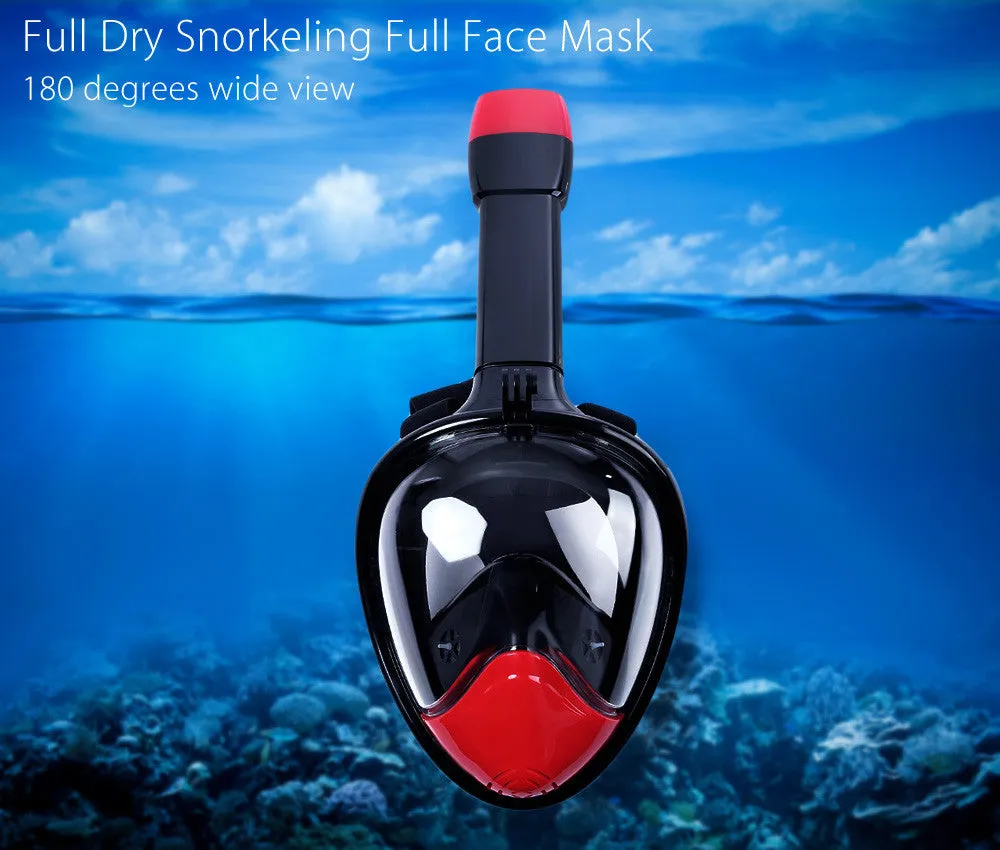 Full Face Diving Mask Snorkel Swimming Set.
