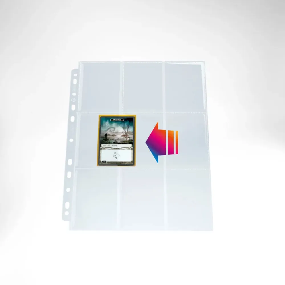 GameGenic Sideloading 9-Pocket Pages - Clear (10 Pages)