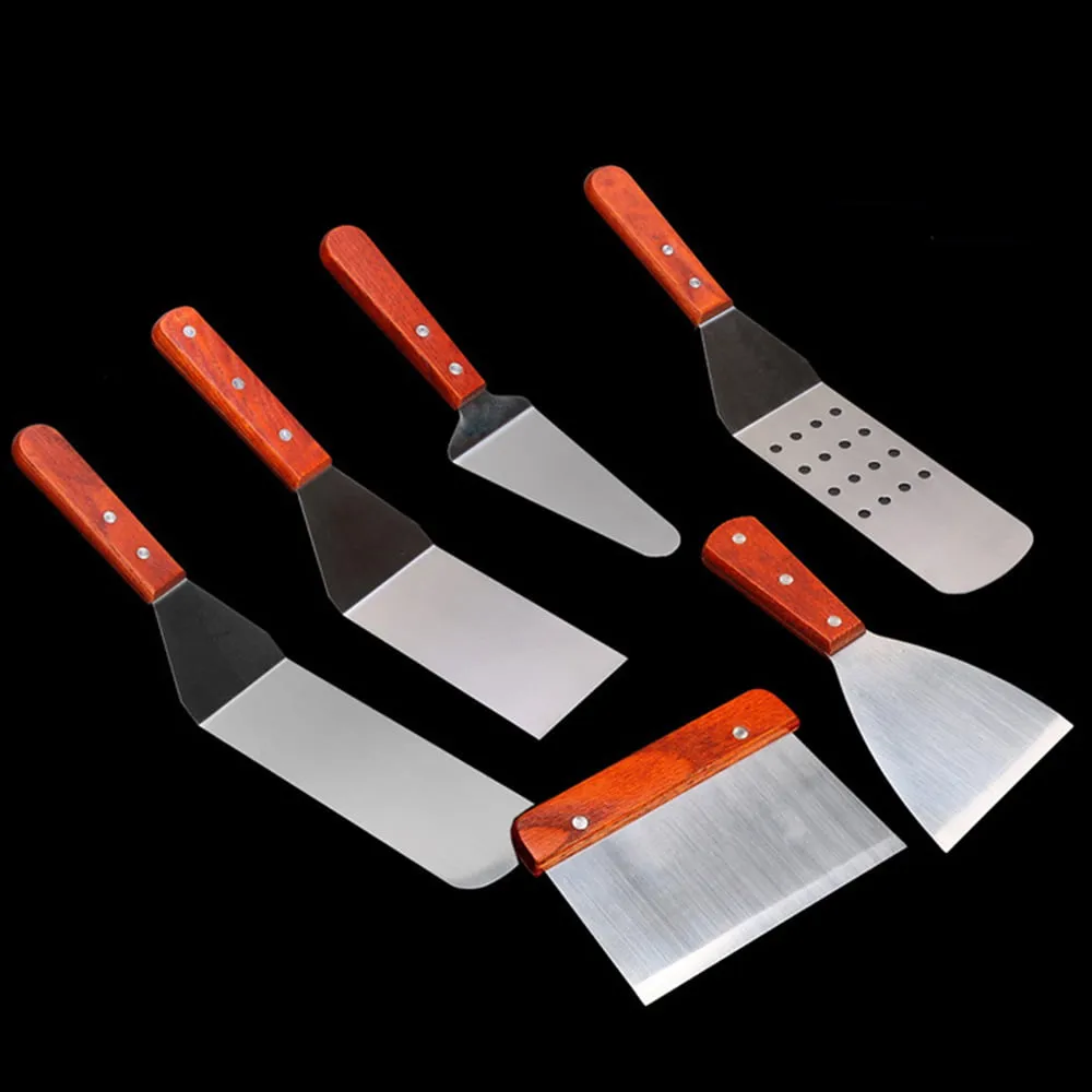 Griddle Accessories Set Flat Top Grill Tools Set Spatula Kit Stainless Steel