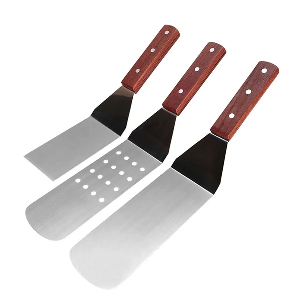 Griddle Accessories Set Flat Top Grill Tools Set Spatula Kit Stainless Steel