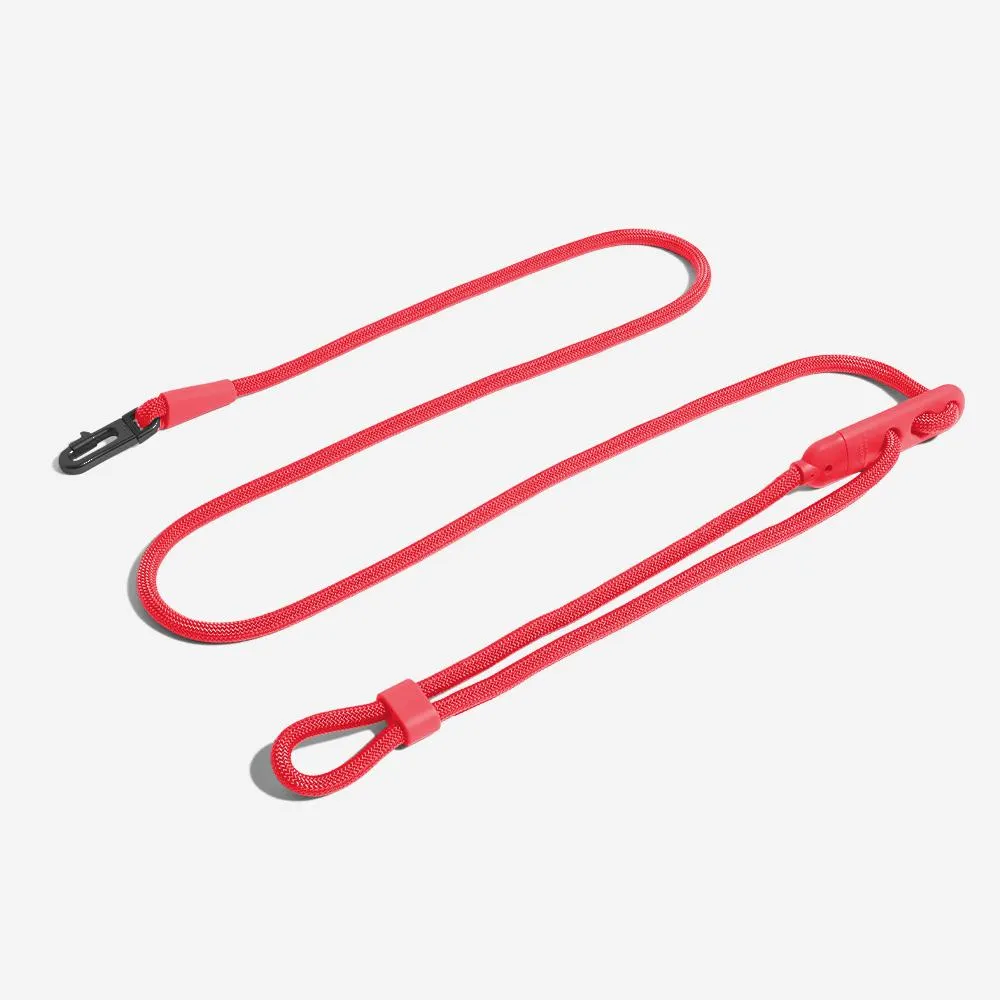 Hands-Free Leash - Neon Coral