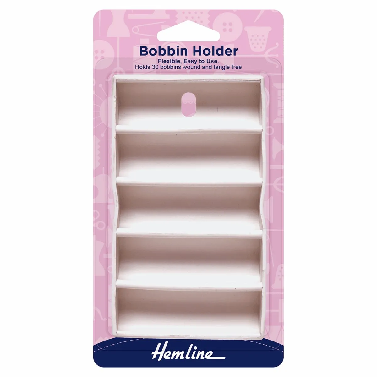Hemline Bobbin Holder Box - Silicone - 30 Spool