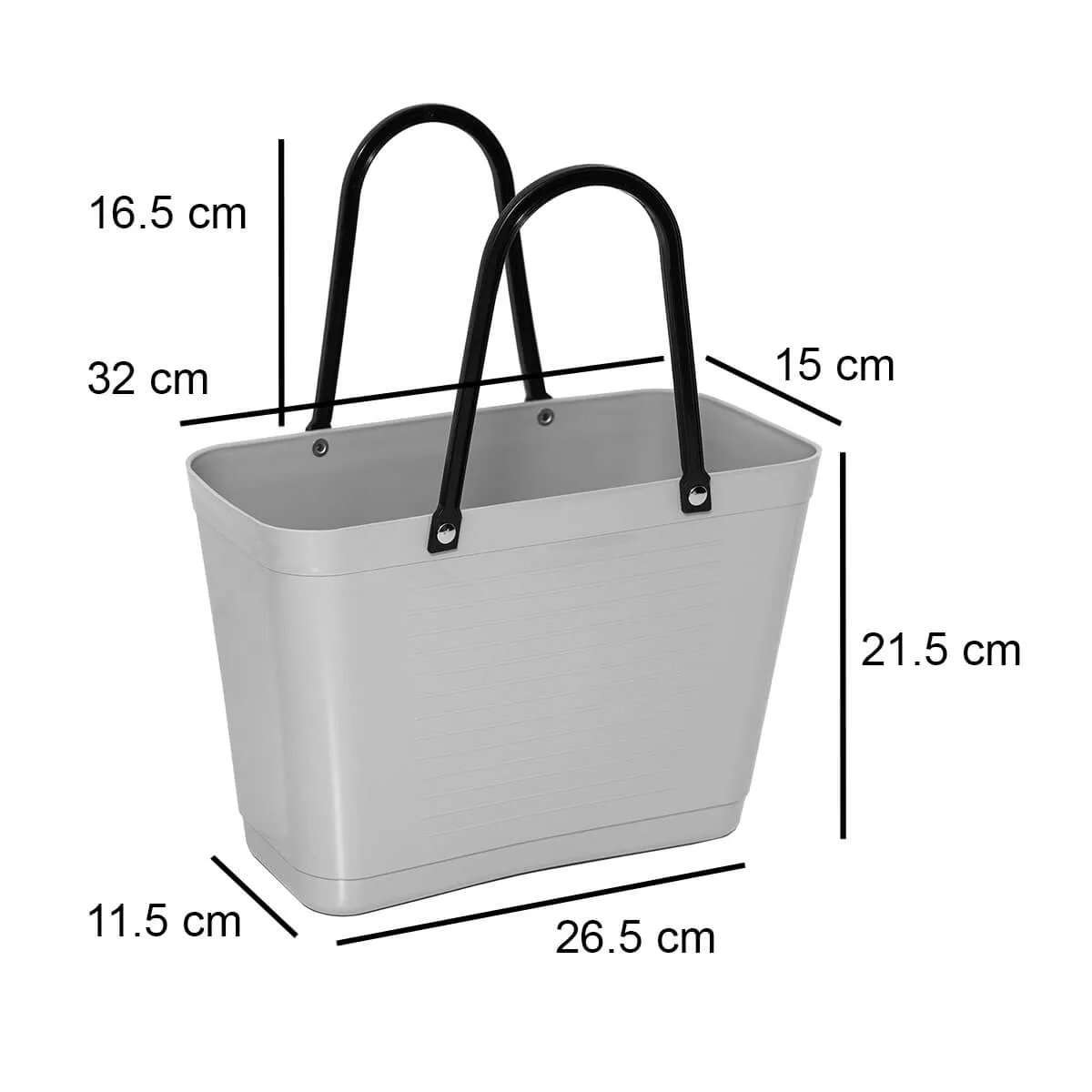 Hinza Mini Eco Tote - Light Grey