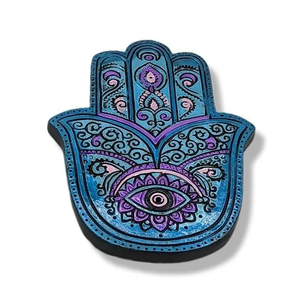 Incense Burner Hamsa Hand Serenity