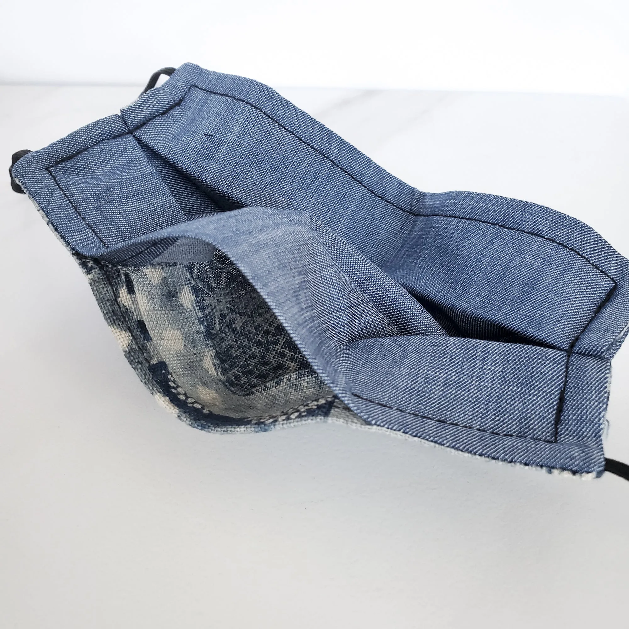 Kids Pleat in Black Denim