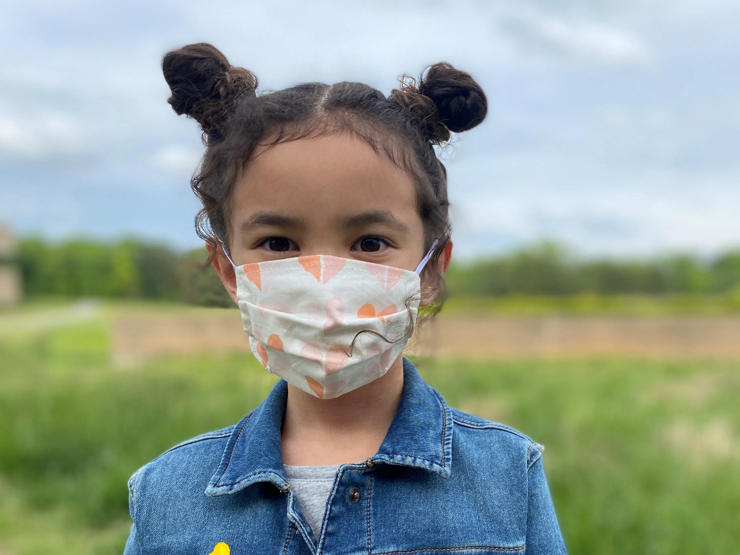 Kids Pleat in Black Denim