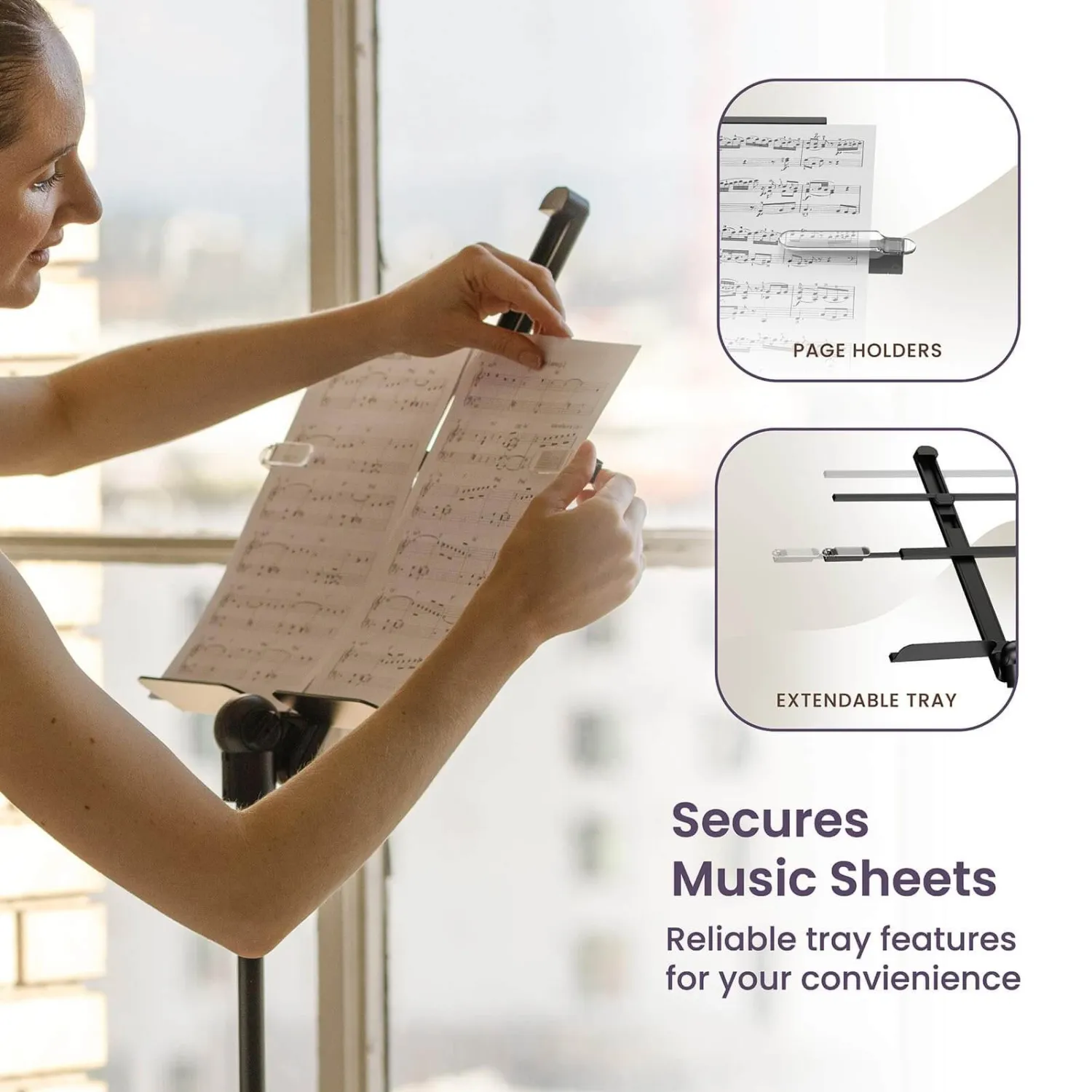 KraftGeek Capsule Foldable Music Stand