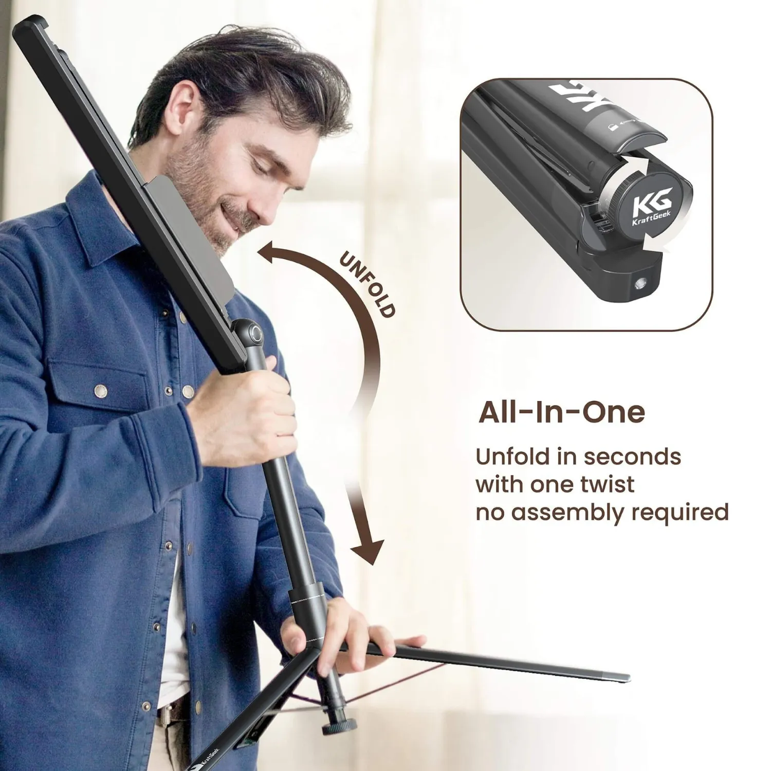 KraftGeek Capsule Foldable Music Stand