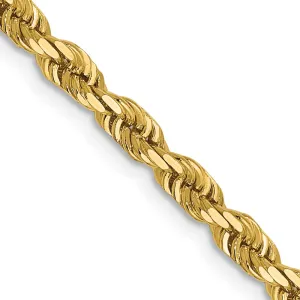 Leslie's 14K 3.5mm Diamond-Cut Lightweight Rope Chain