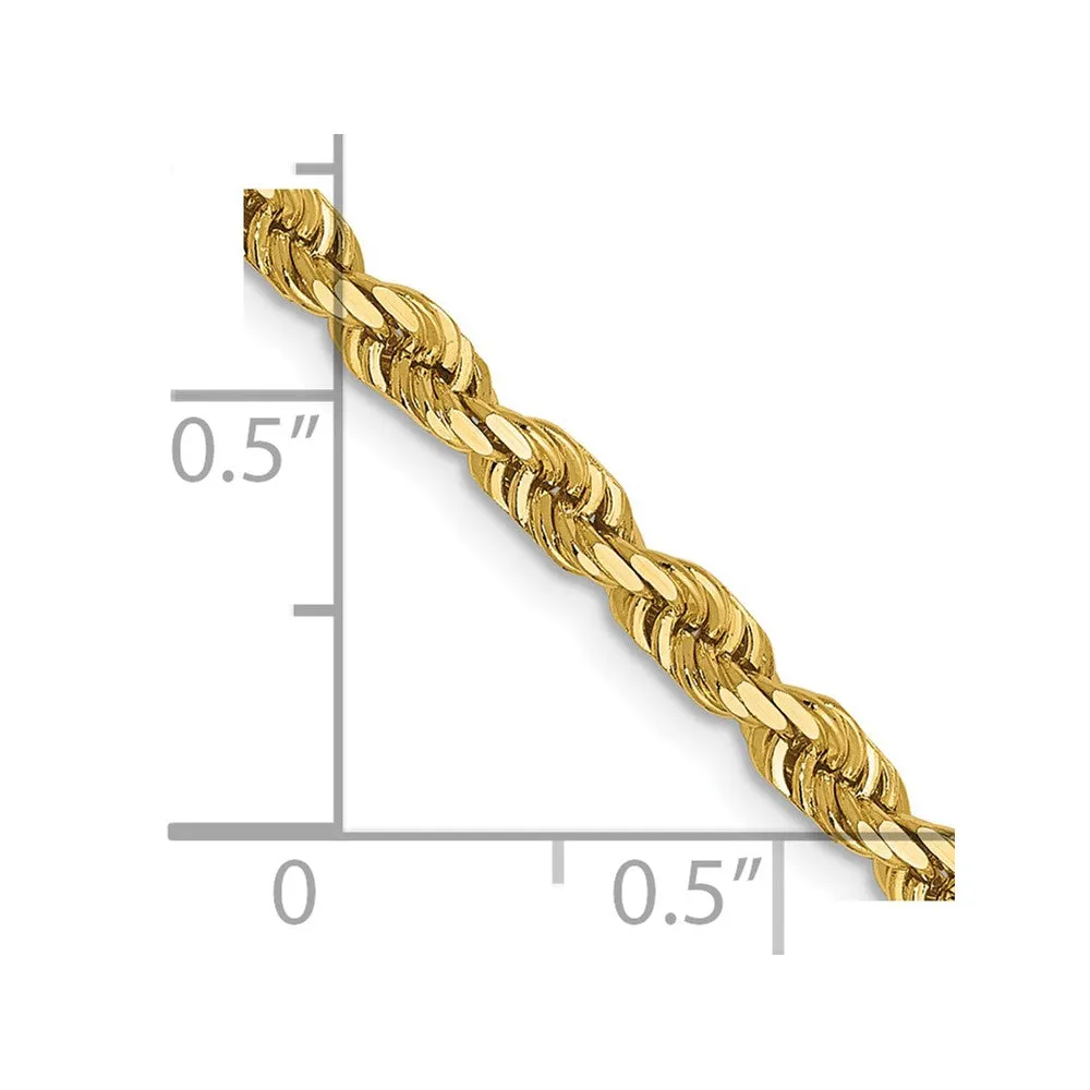 Leslie's 14K 3.5mm Diamond-Cut Lightweight Rope Chain