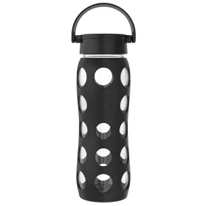 LifeFactory 16oz Glass Water Bottle - Onyx