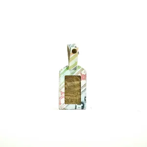 Luggage Tag - All Embossed w/ Watermelon Wine