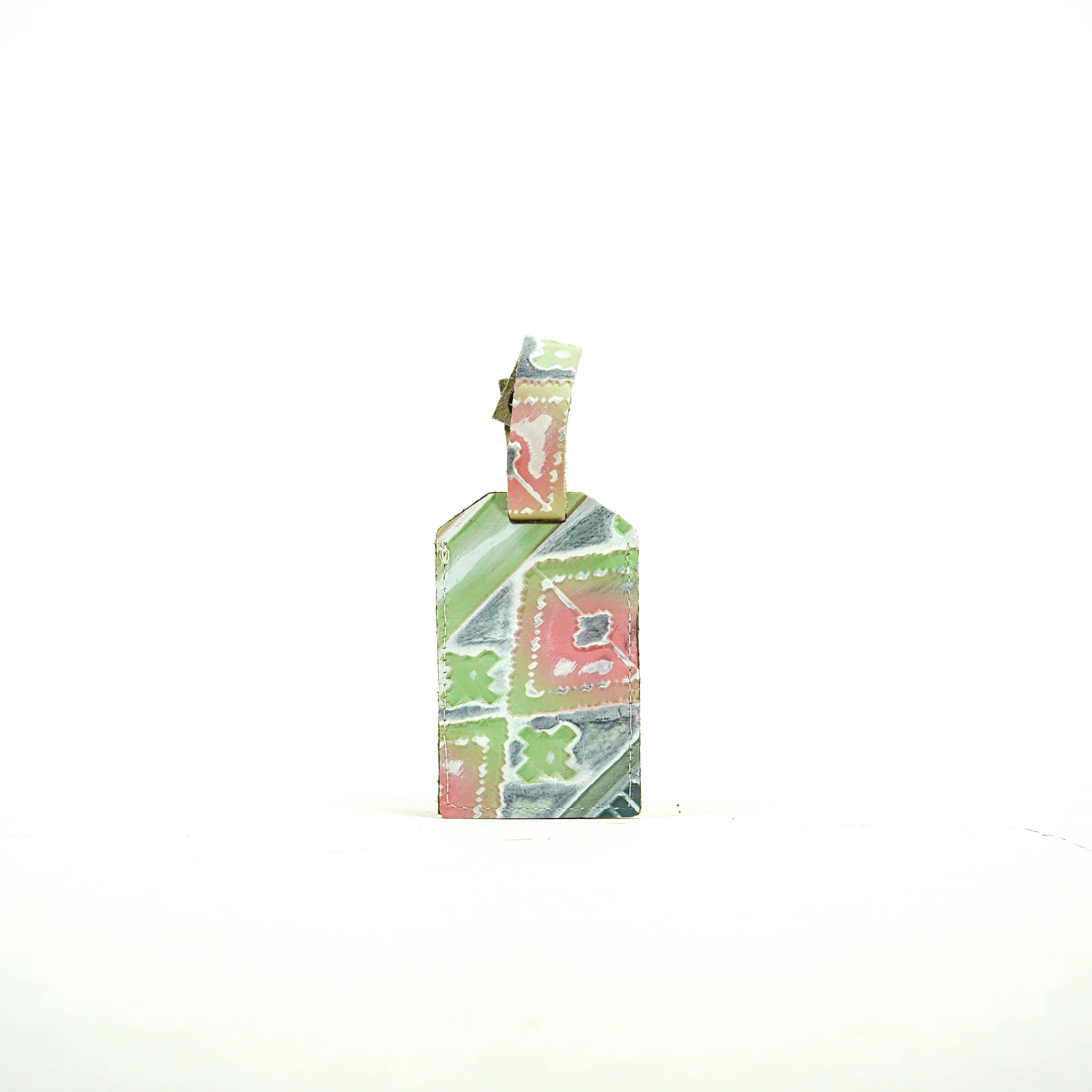 Luggage Tag - All Embossed w/ Watermelon Wine