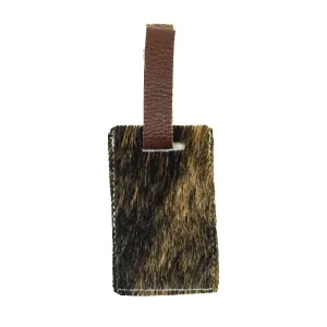 Luggage Tag - Brindle w/ Deadwood Roses