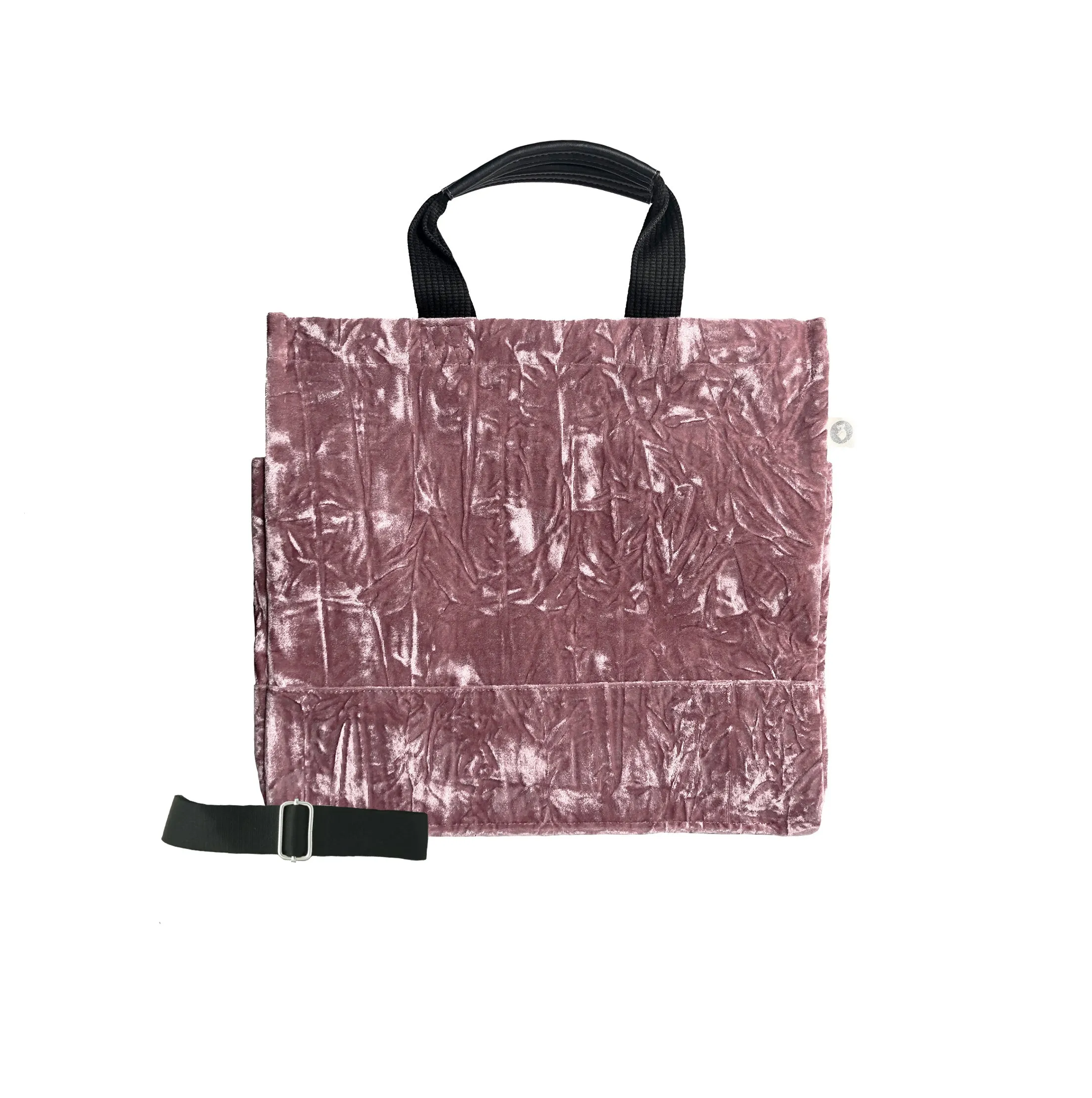 Luxe North South: Petal Pink Crushed Velvet