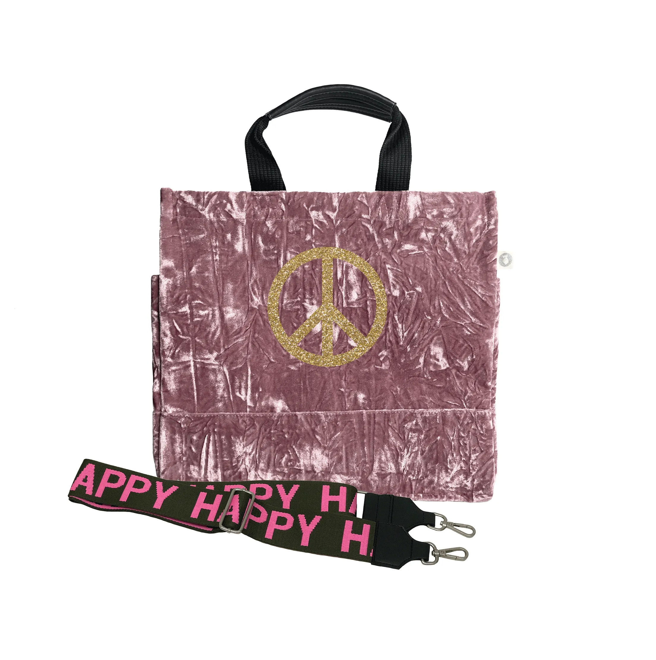 Luxe North South: Petal Pink Crushed Velvet
