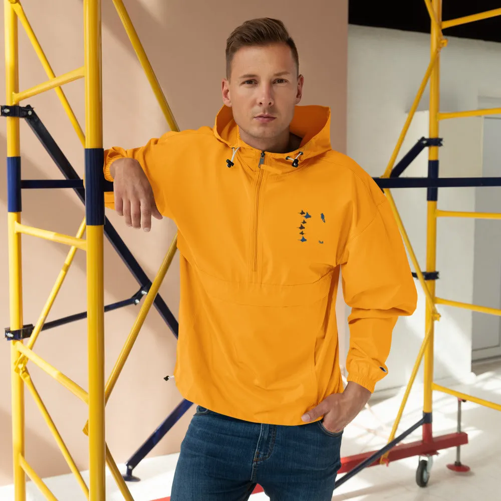 Manta Rays Embroidered Champion Packable Jacket