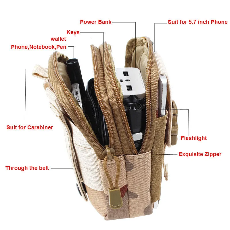 Molle 600D Utility Tactical Vest Waist Pouch