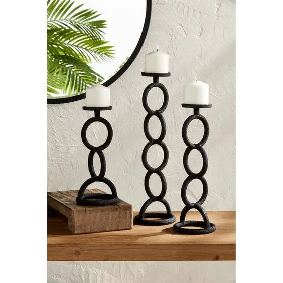 MUDPIE- CHAIN LINK CANDLESTICK