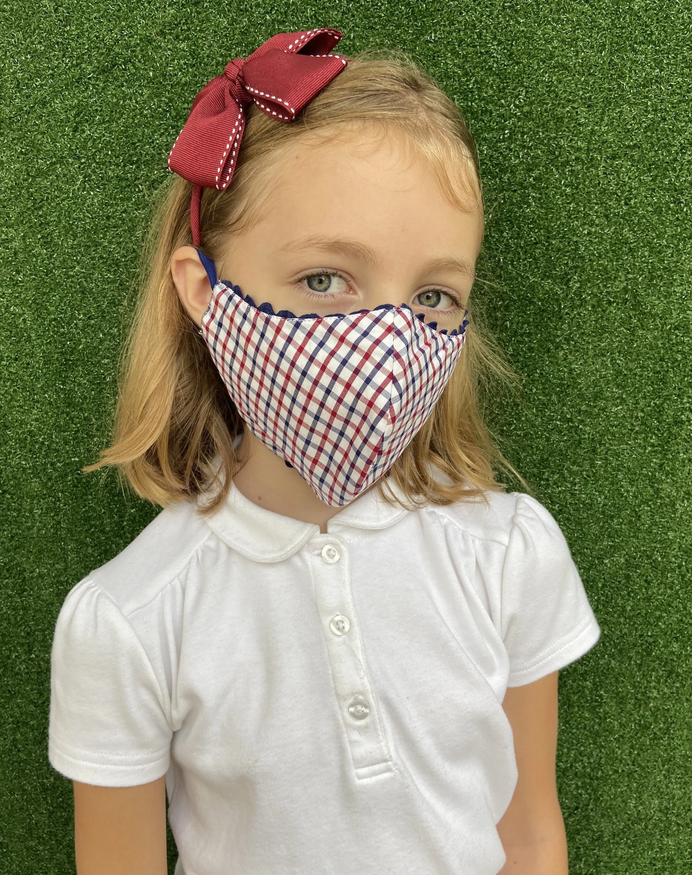 Mulberry Plaid with Rickrack