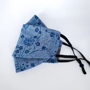Origami 3D Mask Chambray Flowers