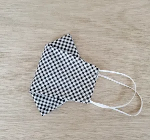Origami Mask in Black Petite Check