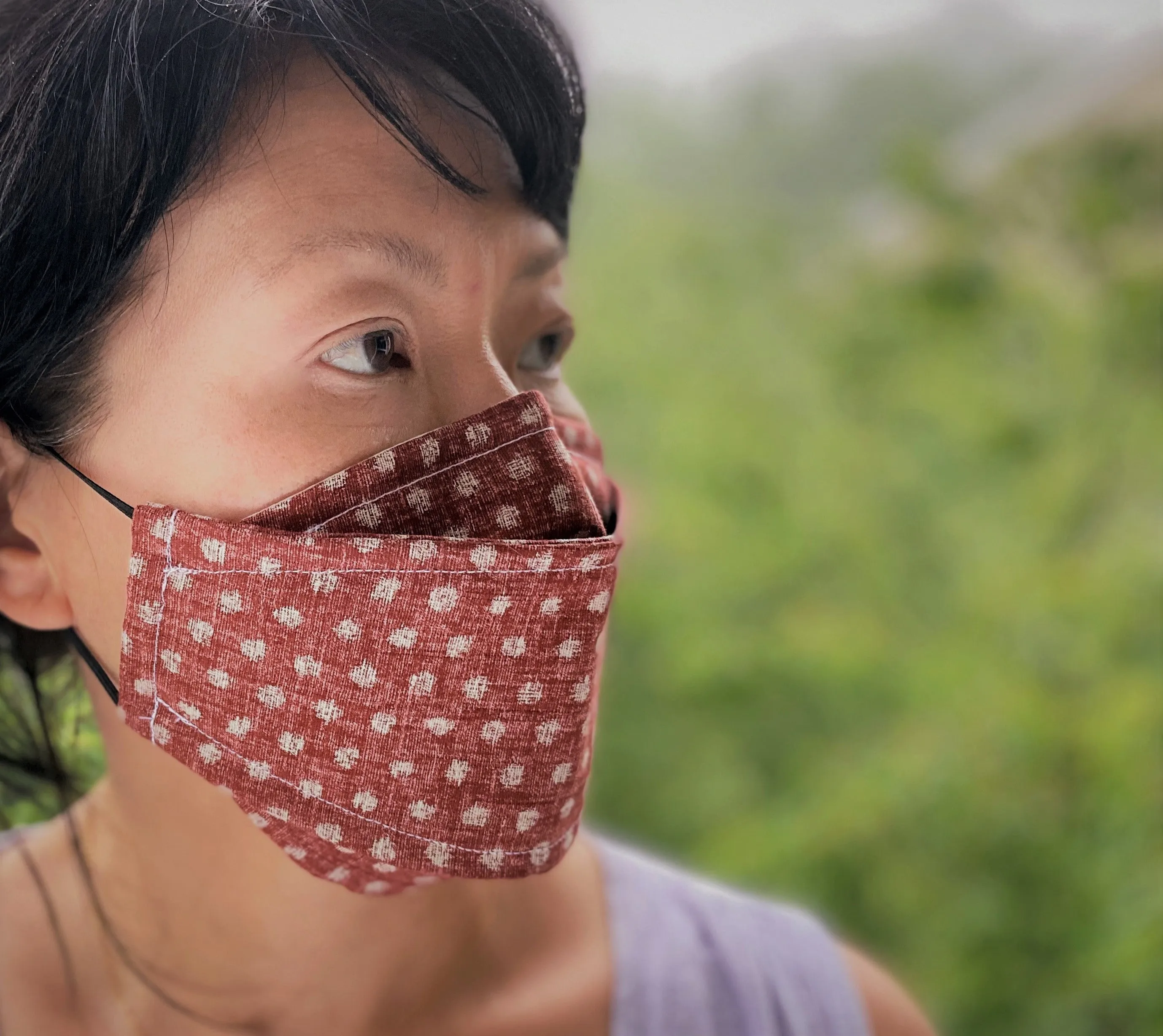 Origami Mask in Sage Green