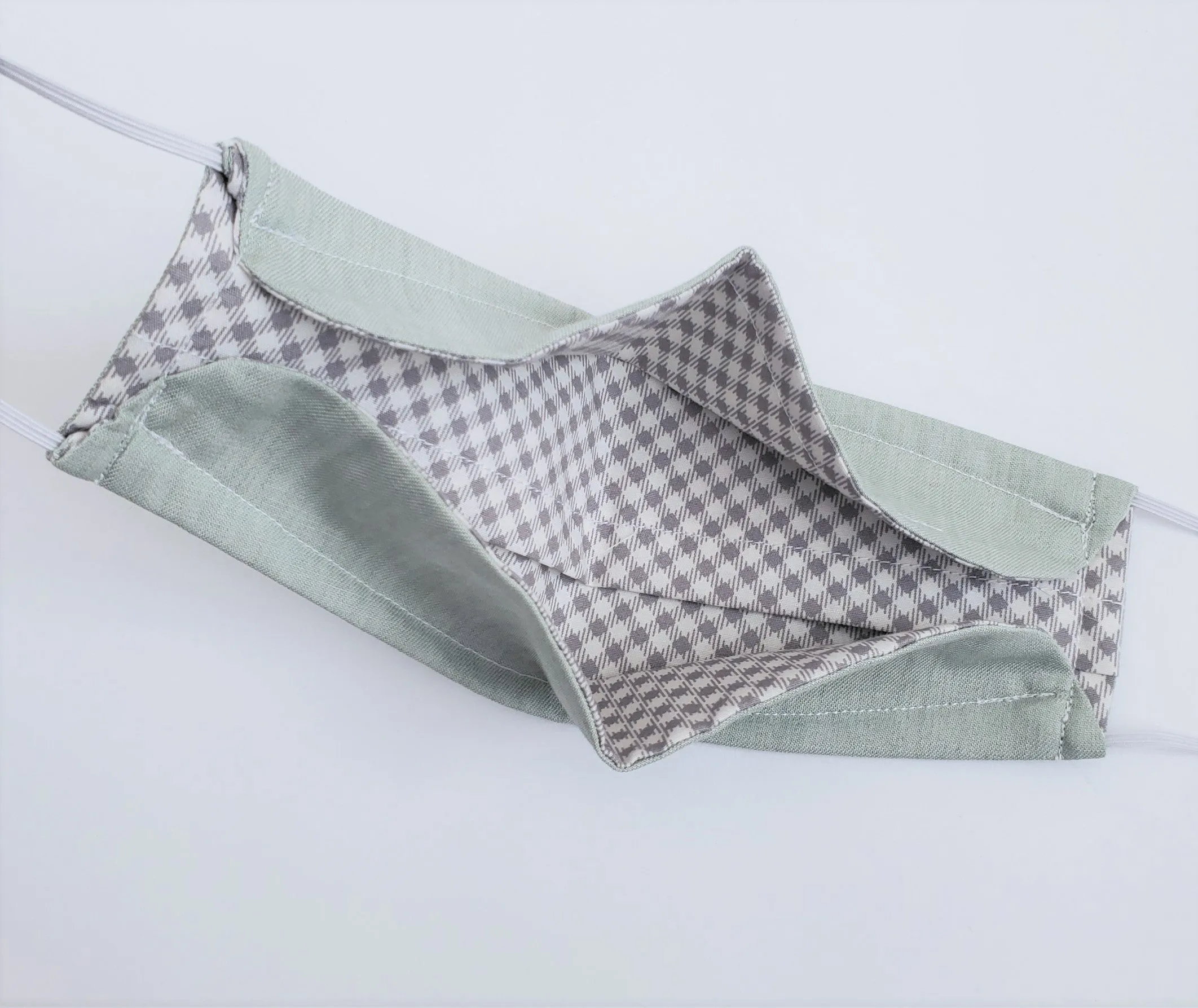 Origami Mask in Sage Green