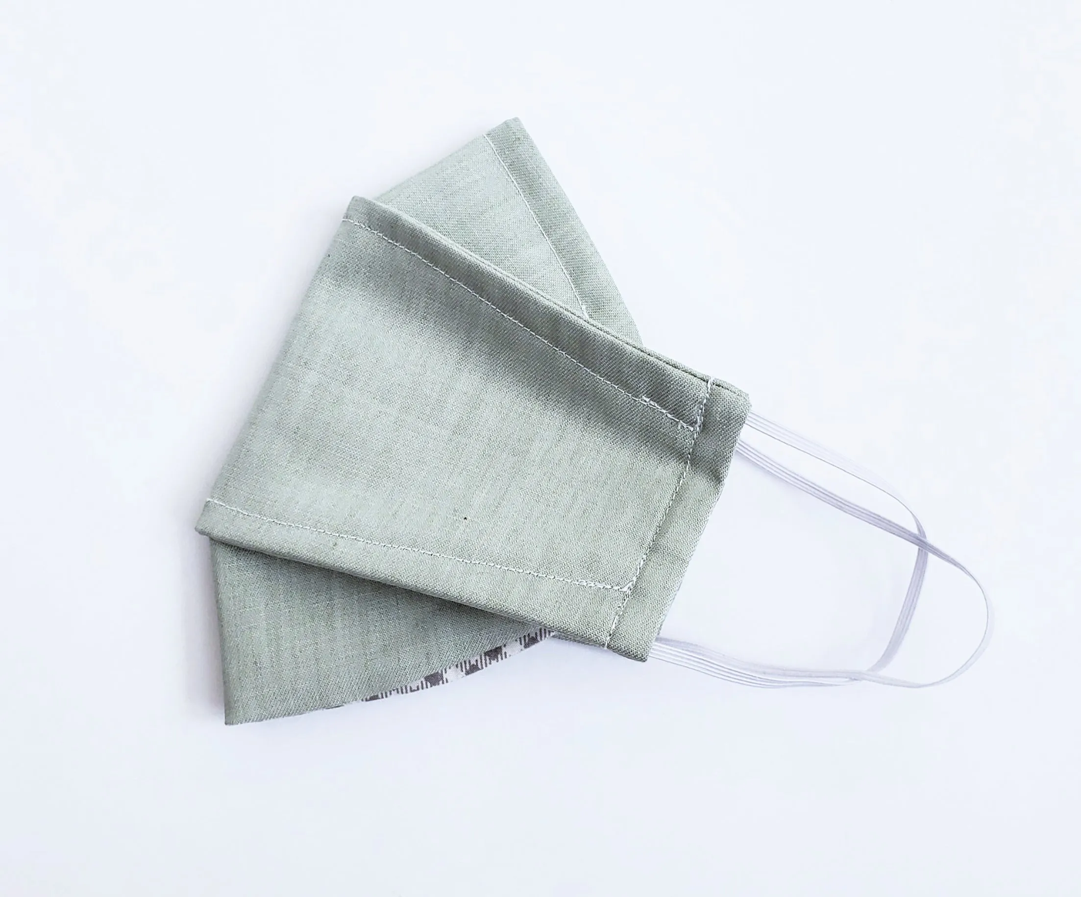Origami Mask in Sage Green