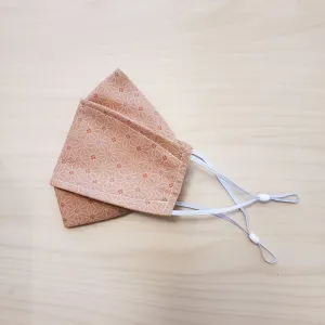 Origami Mask - Japanese Asanoha Star in Dusty Pink