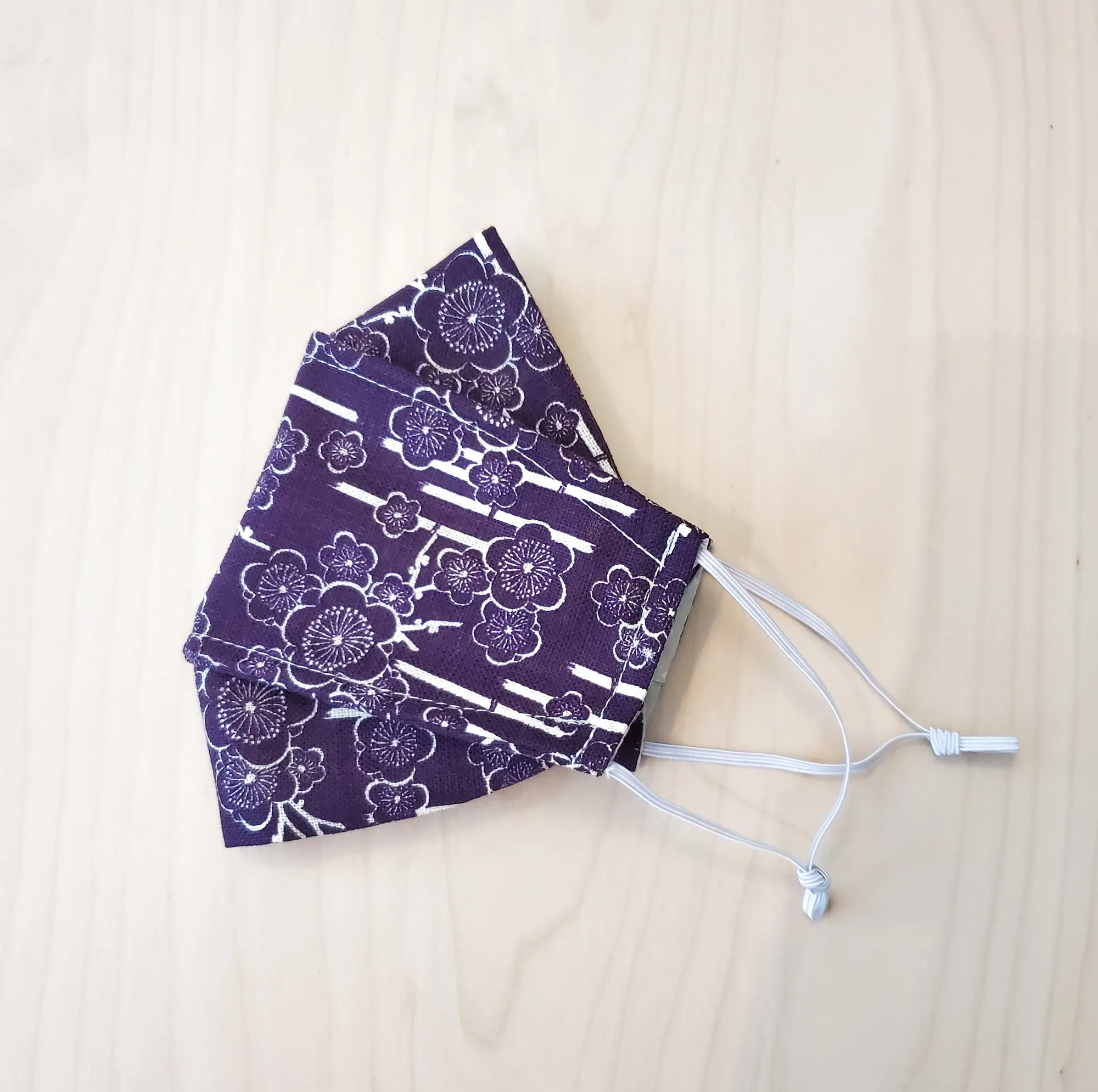 Origami Mask - Japanese Cherry Blossom in Purple