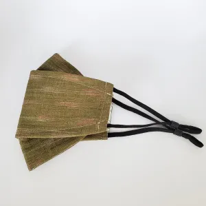 Origami Mask - Japanese Dobby Arrows Green