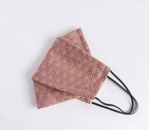 Origami Mask - Japanese Dobby Asanoha Star Rose