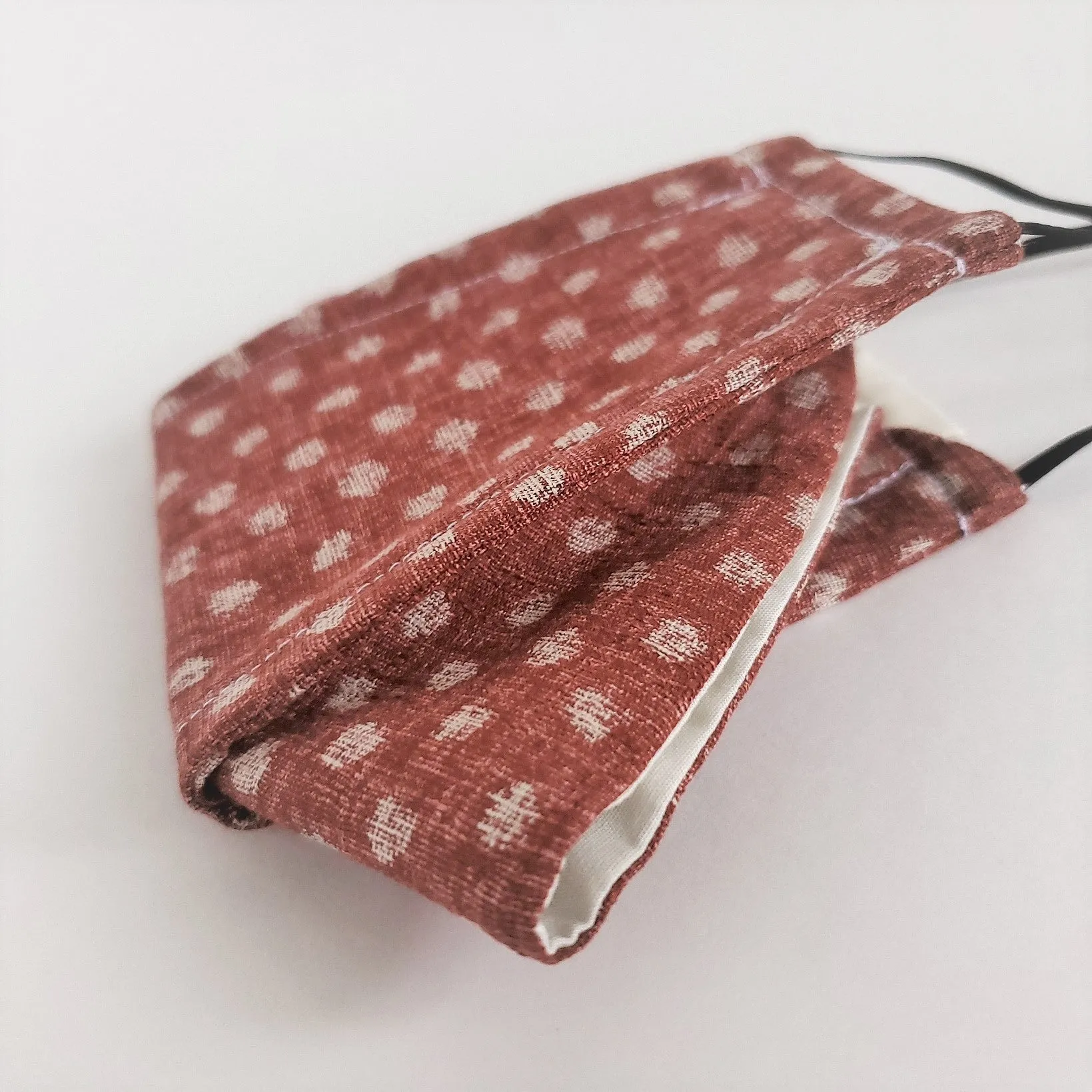 Origami Mask - Japanese Dobby Dots Rose