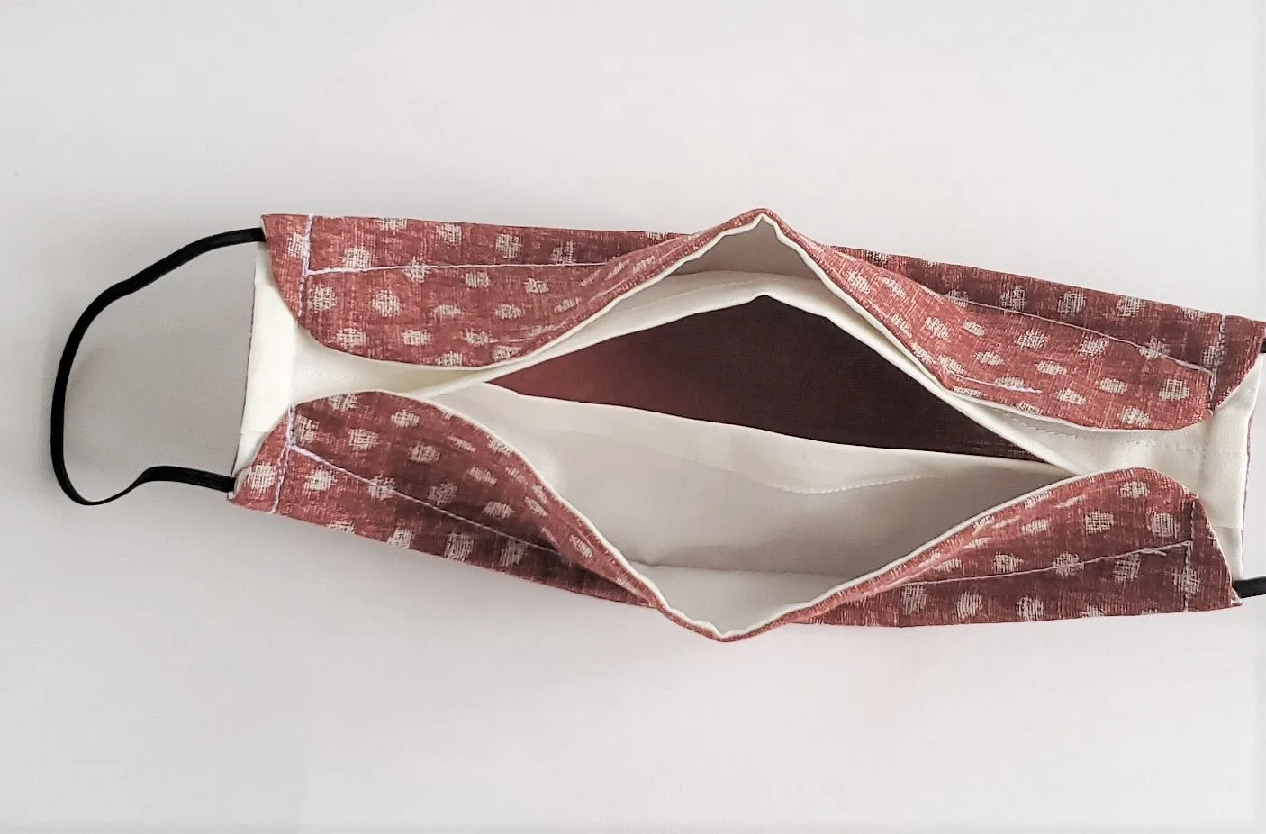 Origami Mask - Japanese Dobby Dots Rose