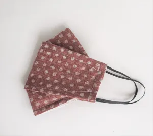 Origami Mask - Japanese Dobby Dots Rose