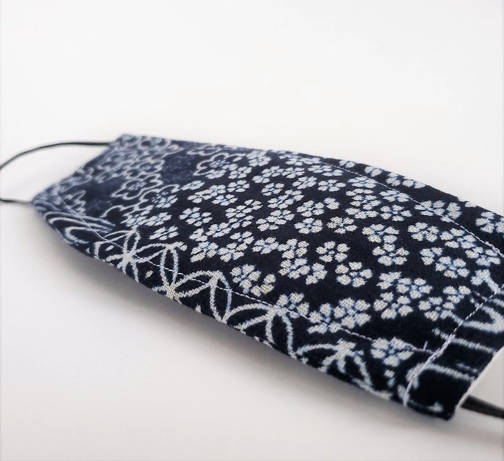 Origami Mask - Japanese Patchwork Indigo