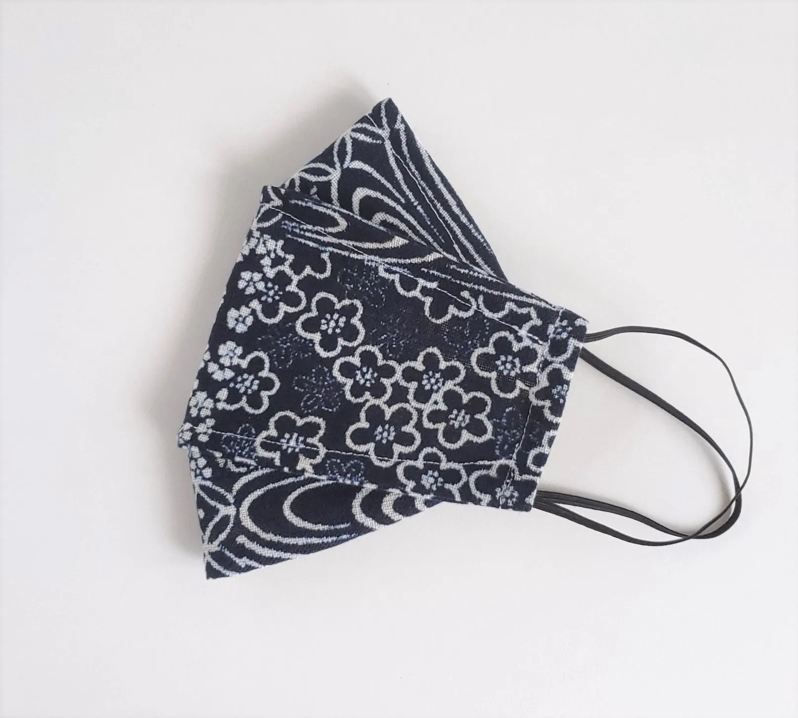 Origami Mask - Japanese Patchwork Indigo