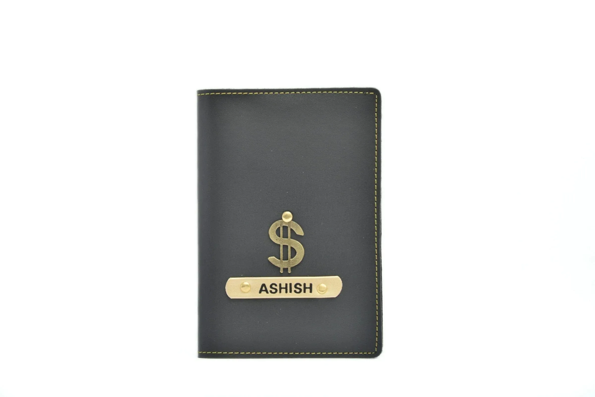 Personalized Passport Cover - Grey