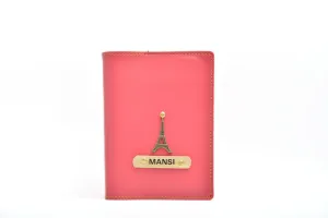 Personalized Passport Cover - Pink