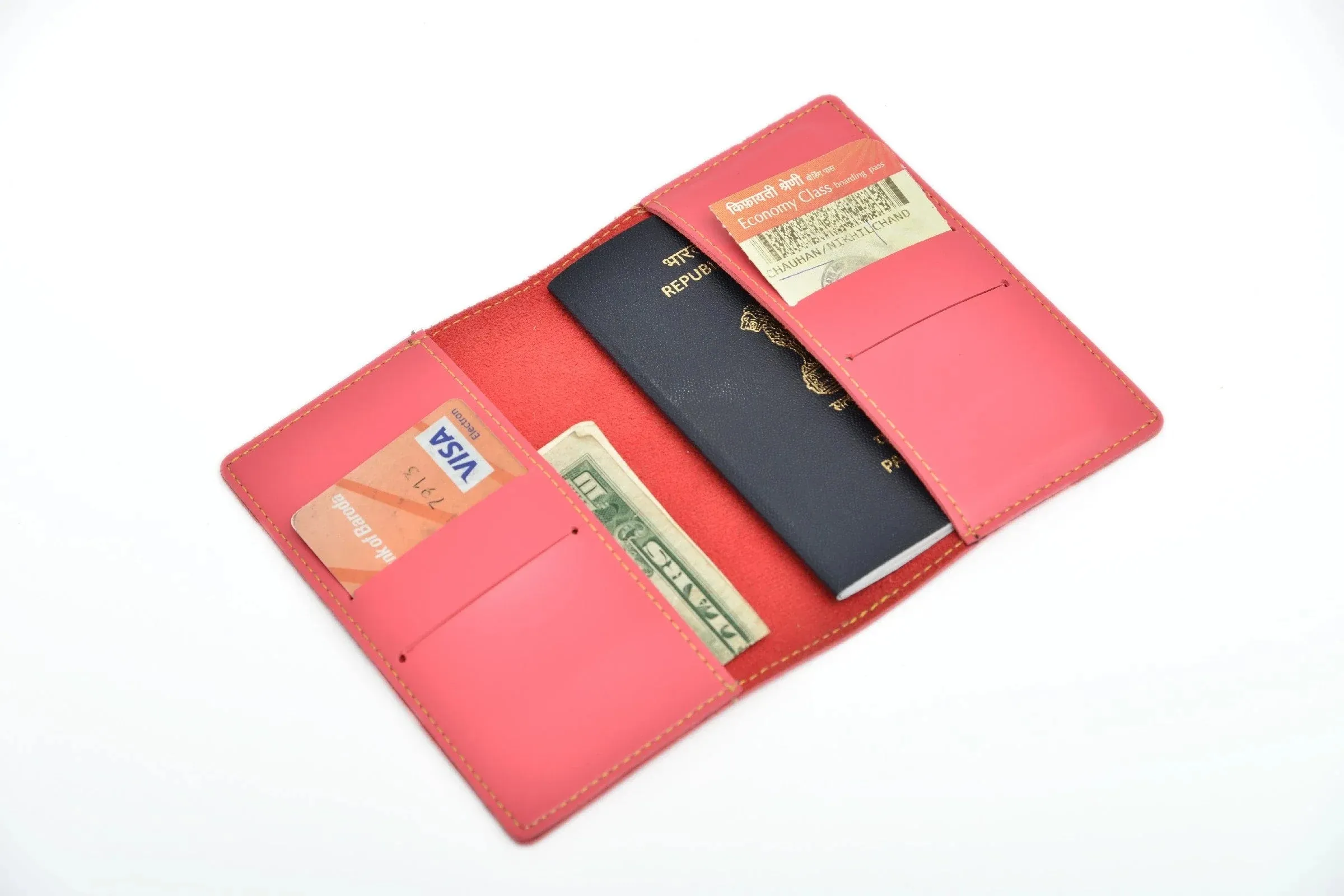 Personalized Passport Cover - Pink