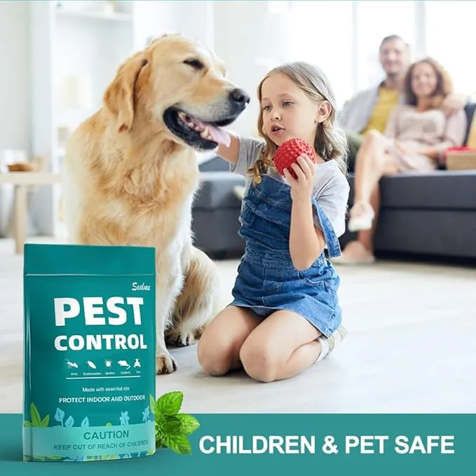 Pest Control Pouches, Rodent Repellent, Indoor Mice Repellent, Repel Mice,Mouse,Rats,Ant,Roach,Spider,Moths& Other Pest,Mouse Repellent Pouches,Safe for Kids & Pets,Pest Repellent-8 Pouches