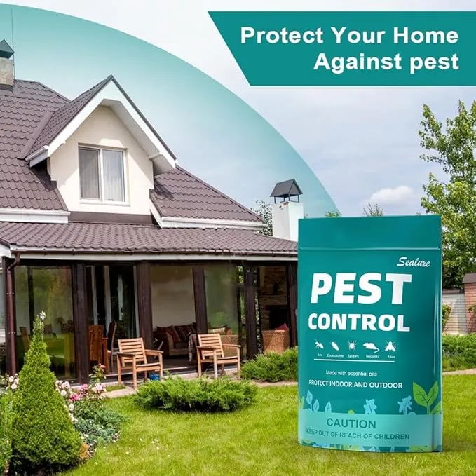 Pest Control Pouches, Rodent Repellent, Indoor Mice Repellent, Repel Mice,Mouse,Rats,Ant,Roach,Spider,Moths& Other Pest,Mouse Repellent Pouches,Safe for Kids & Pets,Pest Repellent-8 Pouches