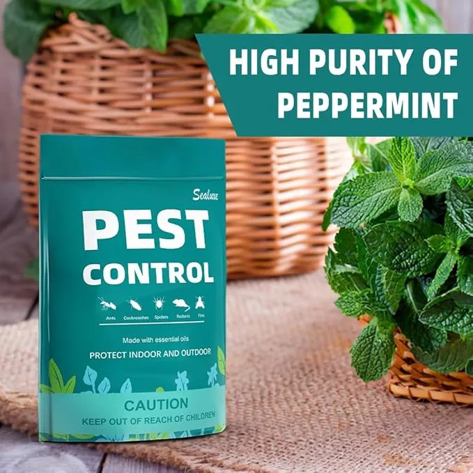 Pest Control Pouches, Rodent Repellent, Indoor Mice Repellent, Repel Mice,Mouse,Rats,Ant,Roach,Spider,Moths& Other Pest,Mouse Repellent Pouches,Safe for Kids & Pets,Pest Repellent-8 Pouches