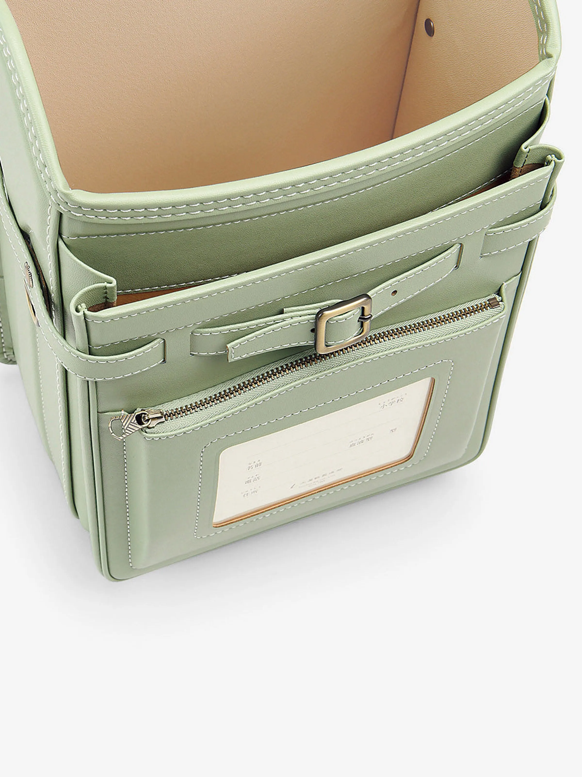 Pistachio Green Randoseru Cowhide Backpack